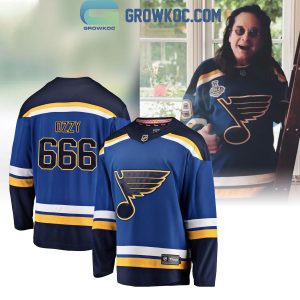 Ozzy Osbourne St.Louis Blues Memories Hockey Jersey