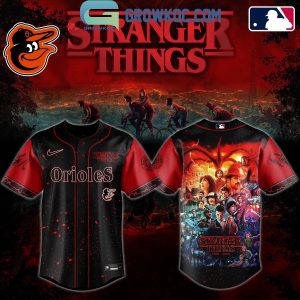 Stranger Things 5 Final Season Mix Baltimore Orioles 2025 Jersey