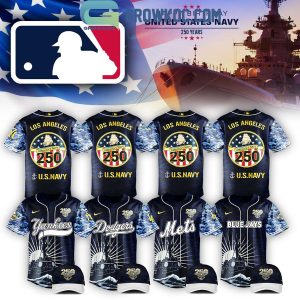 All Team MLB Celebration Happy Birthday US Navy 250 Years 2025 Jersey
