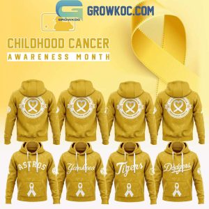 All Team MLB x Chilhood Cancer Awareness Month 2025 Hoodie Shirt