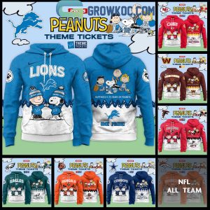 All Team NFL x Peanuts Them Tickets Celebration 75th Anniversary 2025 Hoodie Shirt