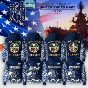 All Team NFL x US Navy 250 Years Hoodie Shirt