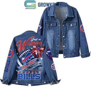 Bills Mafia Just A Woman Who Loves Buffalo Bills Denim Jacket
