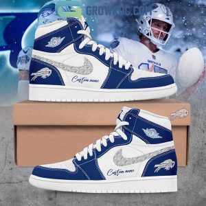 Buffalo Bills Cold Front Rivalries Uniform 2025 Air Jordan 1 Shoes