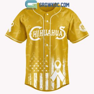 El Paso Chihuahuas x Childhood Cancer Awarness Month 2025 Jersey