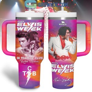 Elvis Presley Week 90 Years Rockin Forever Tumbler 40oz