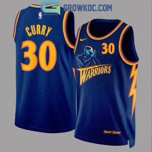 Golden State Warriors Stephen Curry Night Night Basketball Jersey