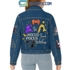 Hocus Pocus Its Time Witches Denim Jacket