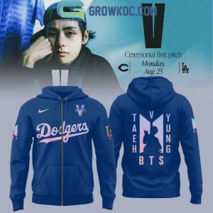 Los Angeles Dodgers Collab V BTS 2025 Hoodie Shirt