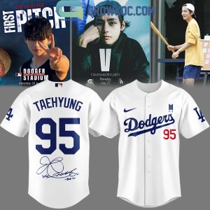 Los Angeles Dodgers x V Taehyung 95 Jersey