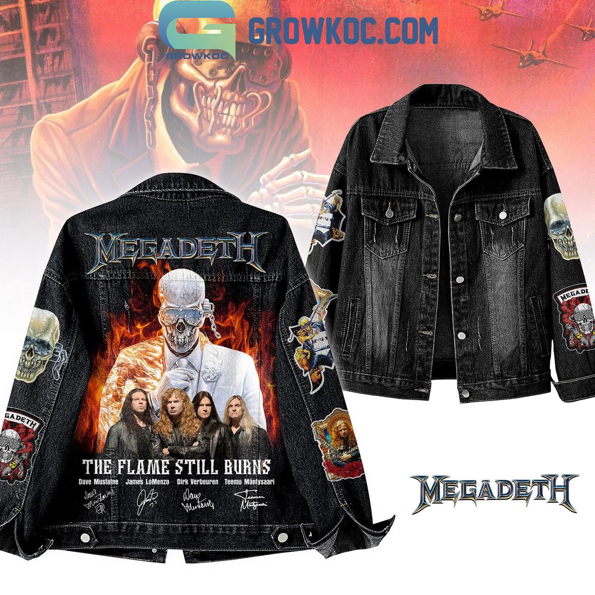Megadeth The Flame Still Burns Denim Jacket Megadeth The Flame Still Burns Denim Jacket