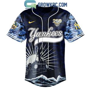 New York Yankees Celebration Happy Birthday US Navy 250 Years 2025 Jersey
