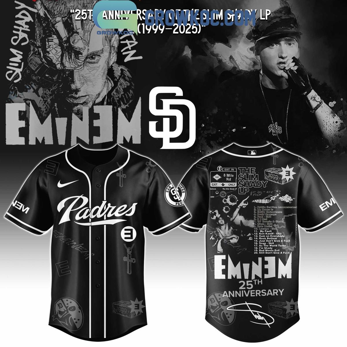 San Diego Padres x Eminem 25th Anniversary Of The Slim Shady LP 2025 Jersey San Diego Padres x Eminem 25th Anniversary Of The Slim Shady LP 2025 Jersey