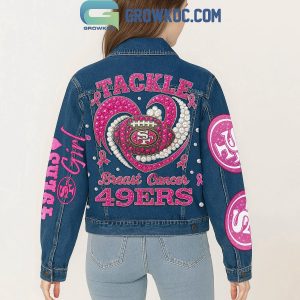 San Francisco 49ers Tackle Breast Cancer Denim Jacket