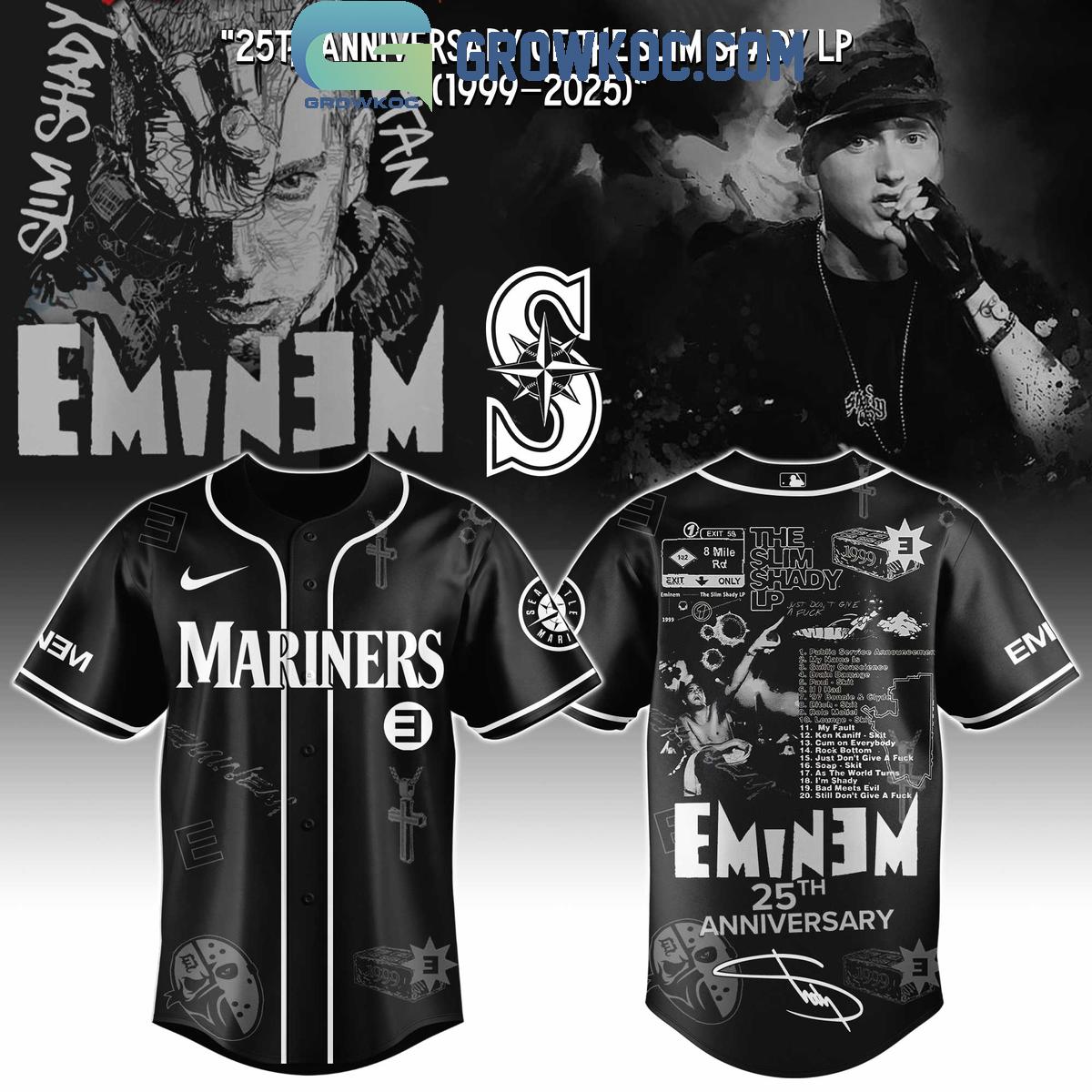Seattle Mariners x Eminem 25th Anniversary Of The Slim Shady LP 2025 Jersey Seattle Mariners x Eminem 25th Anniversary Of The Slim Shady LP 2025 Jersey
