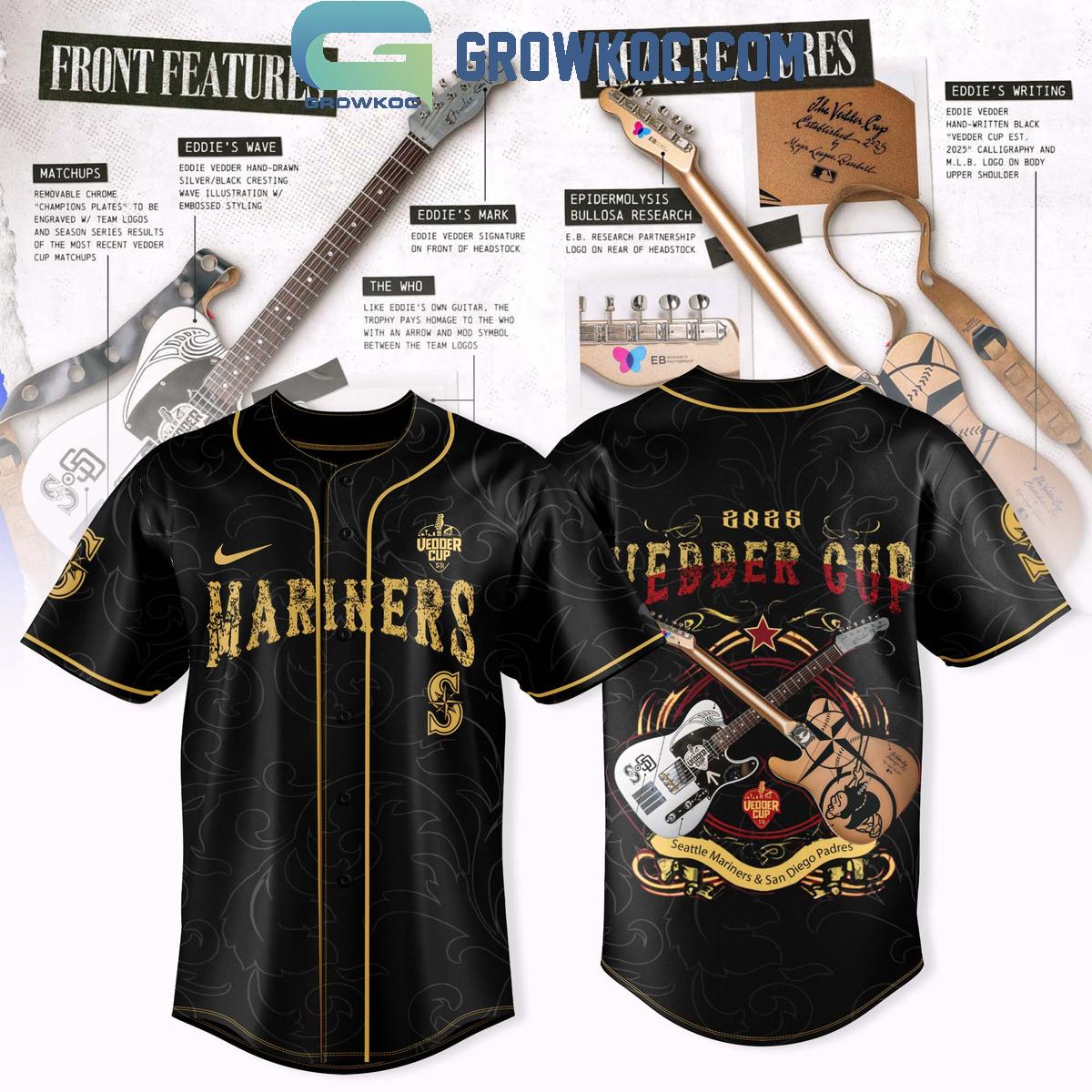 Seattle Mariners x Vedder Cup 2025 Jersey Seattle Mariners x Vedder Cup 2025 Jersey