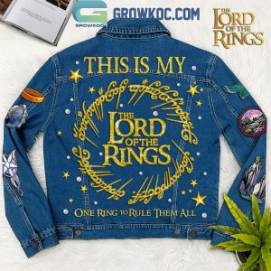 The Lord Of The Rings One Ring To Rule Them All Denim Jacket