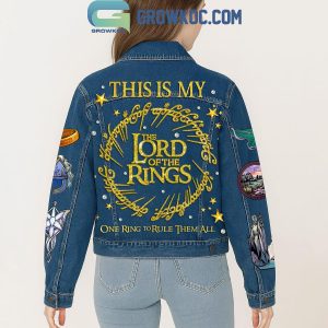 The Lord Of The Rings One Ring To Rule Them All Denim Jacket