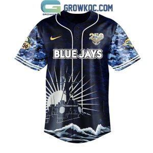 Toronto Blue Jays Celebration Happy Birthday US Navy 250 Years 2025 Jersey