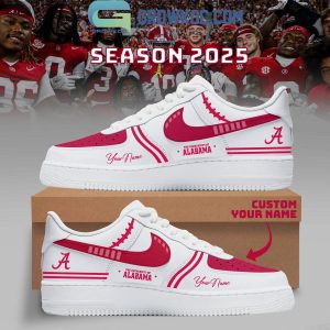 Alabama Crimson Tide Football New Season 2025 Air Force 1 Shoes