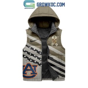 Auburn Tigers Salute To Service Sleeveless Puffer Jacket
