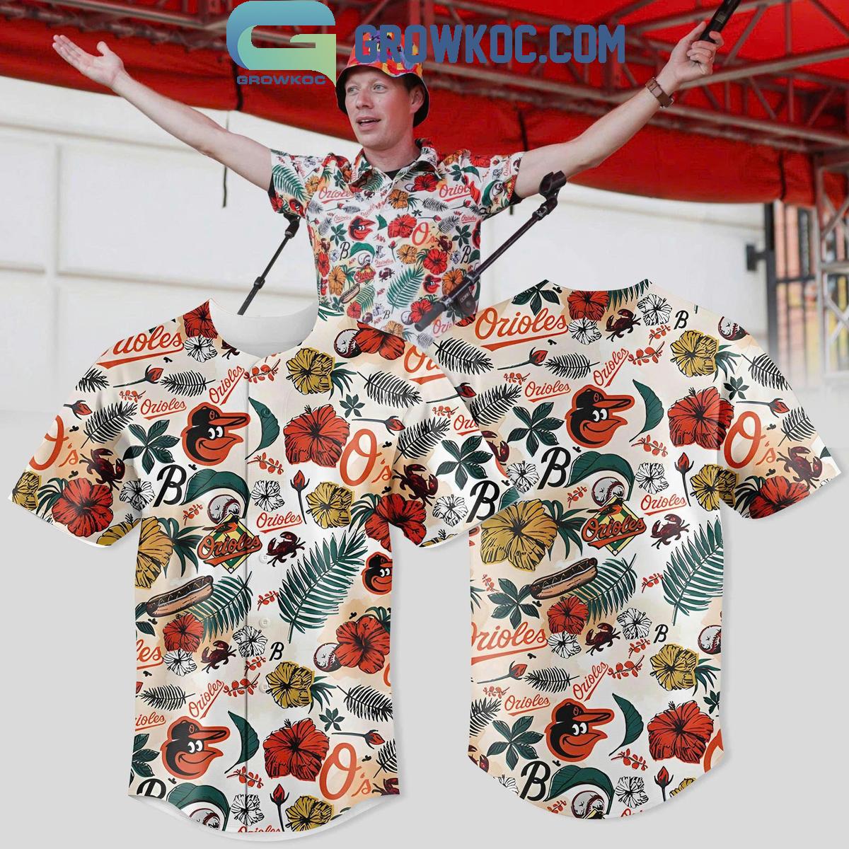 Baltimore Orioles Tropical Flower Jersey Baltimore Orioles Tropical Flower Jersey