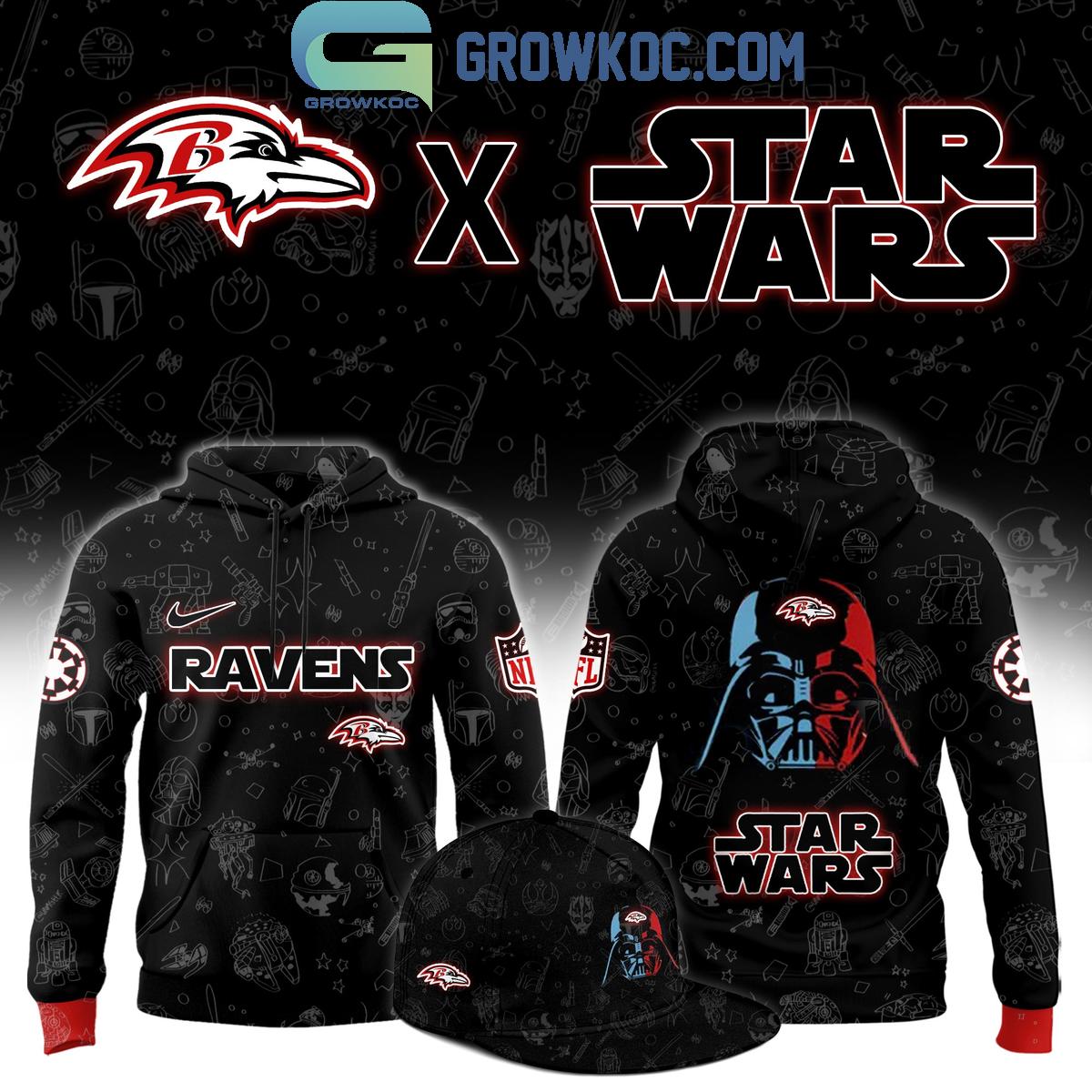 Baltimore Ravens x Star Wars Hoodie Shirt Baltimore Ravens x Star Wars Hoodie Shirt