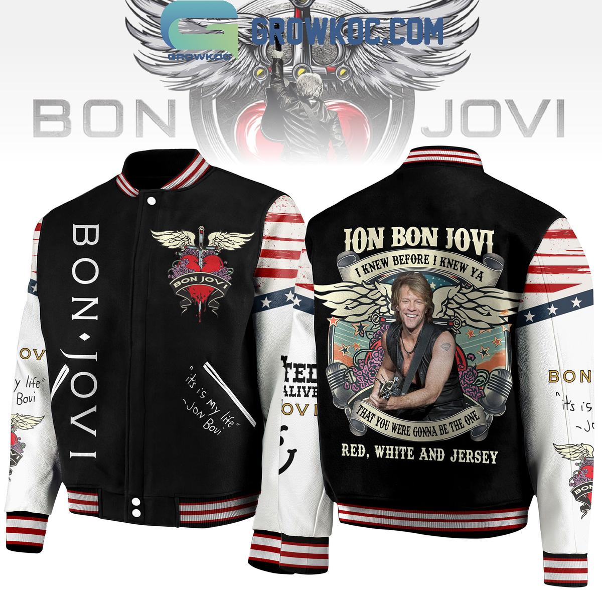 Bon Jovi It's Is My Life Baseball Jacket Bon Jovi It's Is My Life Baseball Jacket