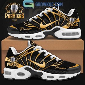 Brisbane Lions AFL 2025 Premiers Black Air Max Shoes