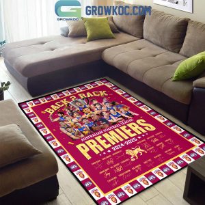 Brisbane Lions Back 2 Back Premiers 2025 Rug