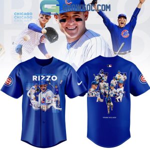 Chicago Cubs Congratulations Anthony Rizzo Retirement Thank You Memories Jersey