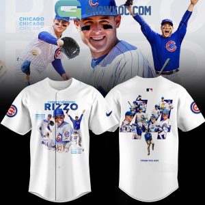 Chicago Cubs Congratulations Anthony Rizzo Retirement Thank You Memories Jersey