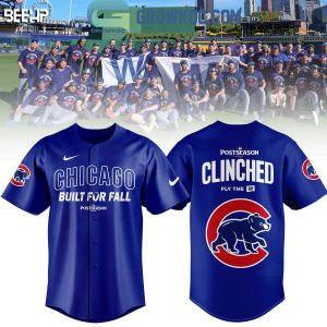 Chicago Cubs Postseason Clinched Built For Fall 2025 Jersey
