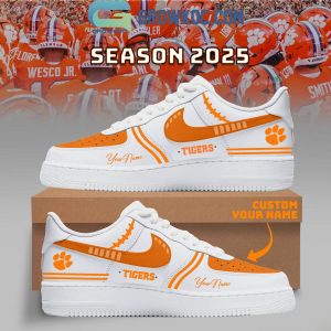 Clemson Tigers Football New Season 2025 Air Force 1 Shoes