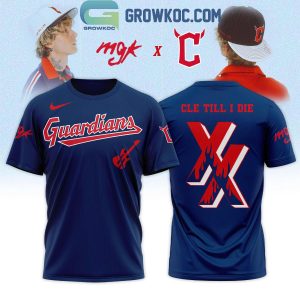 Cleveland Guardians x Machine Gun Kelly Cle Till I Die Navy Hoodie Shirt
