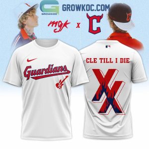 Cleveland Guardians x Machine Gun Kelly Cle Till I Die White Hoodie Shirt