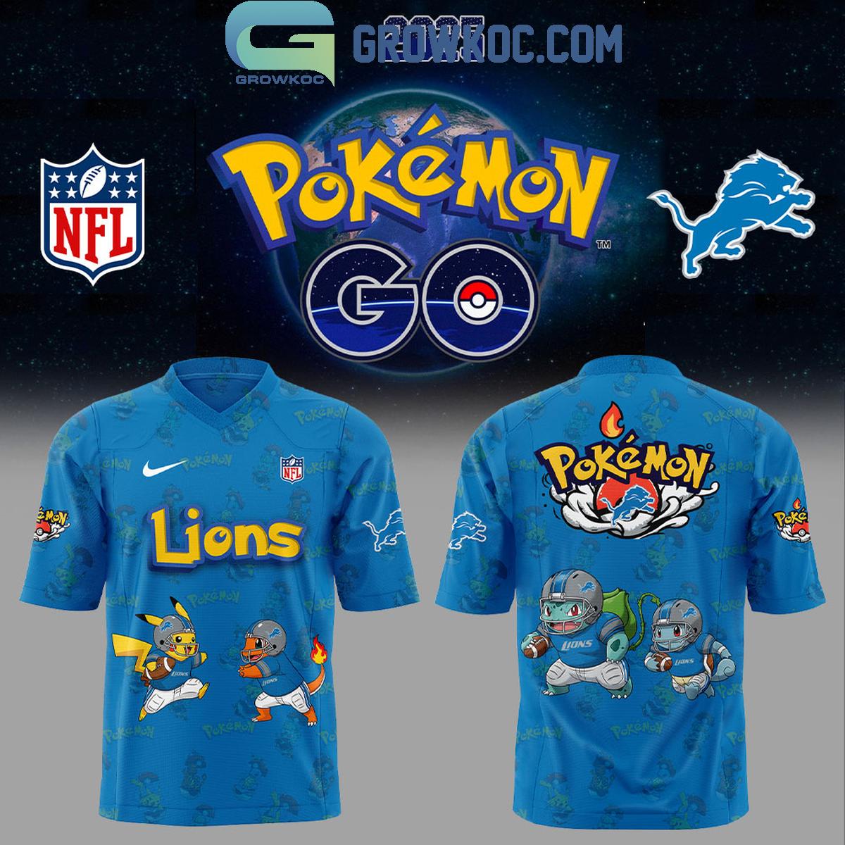 Detroit Lions x Pokemon Go 2025 Football Jersey Detroit Lions x Pokemon Go 2025 Football Jersey