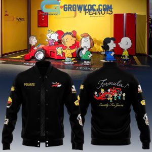 F1 x Snoopy Peanuts 75 Years Baseball Jacket