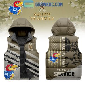 Kansas Jayhawks Salute To Service Sleeveless Puffer Jacket