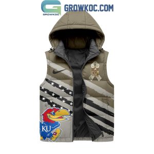 Kansas Jayhawks Salute To Service Sleeveless Puffer Jacket