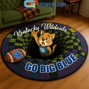 Kentucky Wildcats Go Big Blue Hole In The Floor Rug