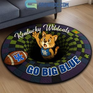 Kentucky Wildcats Go Big Blue Hole In The Floor Rug