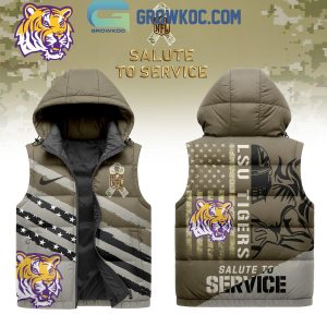 LSU Tigers Salute To Service Sleeveless Puffer Jacket