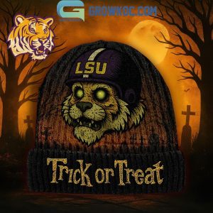 LSU Tigers Trick Or Treat Halloween Beanie Hat