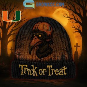 Miami Hurricanes Trick Or Treat Halloween Beanie Hat