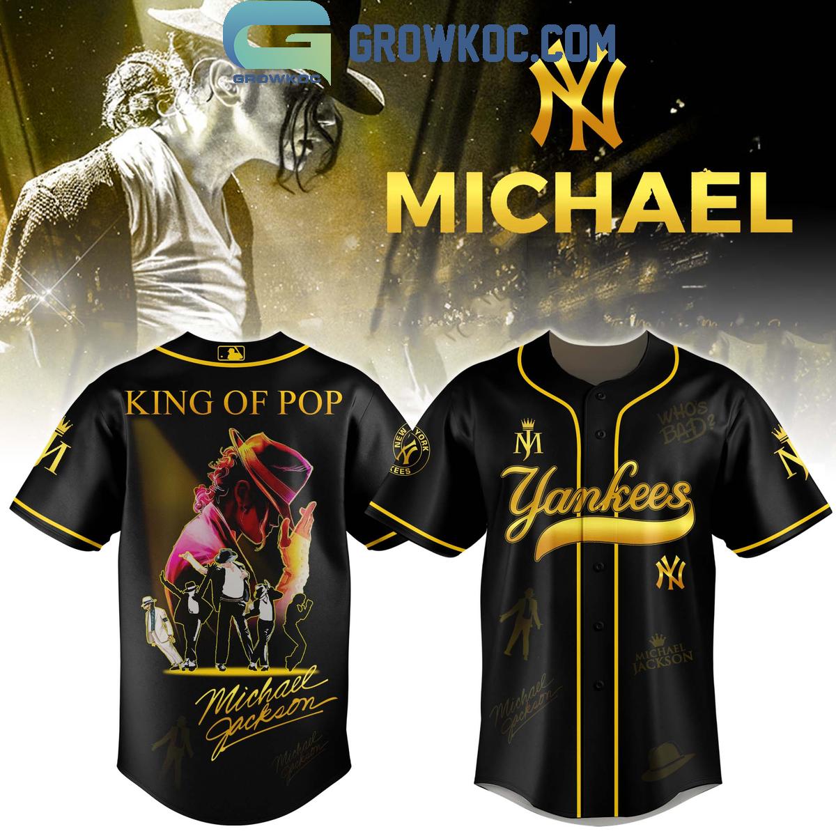 New York Yankees x Michael Jackson King Of Pop Jersey New York Yankees x Michael Jackson King Of Pop Jersey