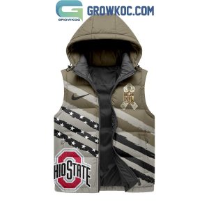 Ohio State Buckeyes Salute To Service Sleeveless Puffer Jacket
