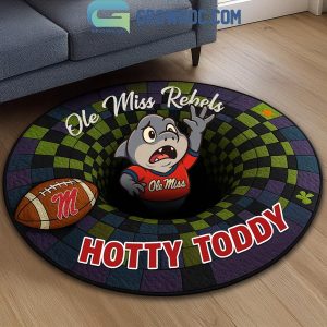 Ole Miss Rebels Hotty Toddy Hole In The Floor Rug