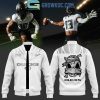 Oregon Ducks Mummy Mode White Baseball Jacket