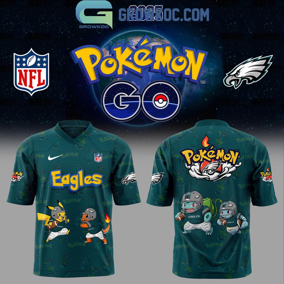 Philadelphia Ealges x Pokemon Go 2025 Football Jersey Philadelphia Ealges x Pokemon Go 2025 Football Jersey